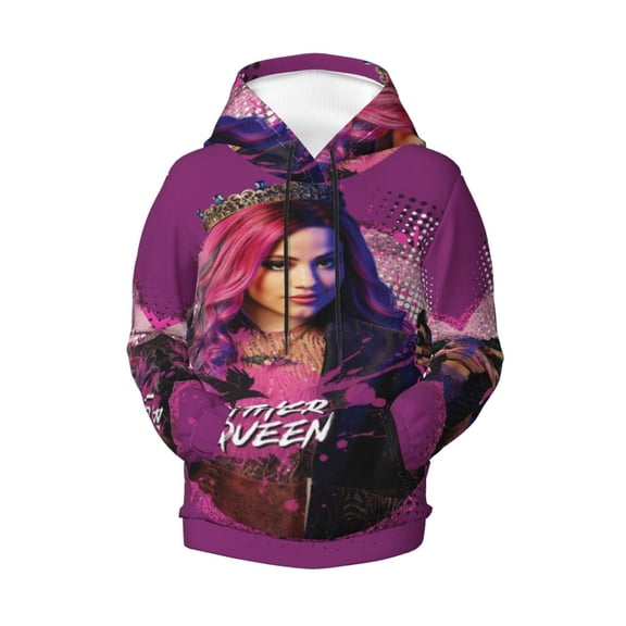 Boys Girls Descendan-t Pullover Hoodies 3D Print Novelty Colorful Kids Hoodie Sweatshirts with Pocket