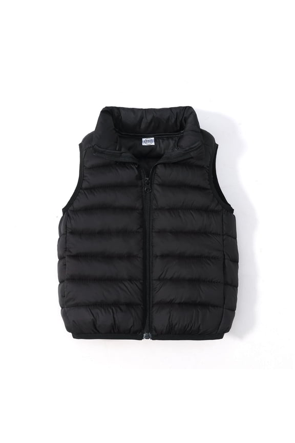 Boys Girls Down Vest Lightweight Water-Resistant Packable Sleeveless Puffer Jacket Quilted Bubble Puffer Coat for Boys and Girls