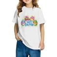 thumbnail image 1 of Boys Girls Easter Shirts Short Sleeve Tops for Kids 2-10T White 9-10 Years, 1 of 6