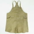 thumbnail image 1 of Boys and Girls Embroidered Denim Bib Overalls with Suspenders for Toddlers and Kids Tween Kids Summer Soft Comfy Trousers Y2K Streetwear Cute Teen Basic Pants, 1 of 8