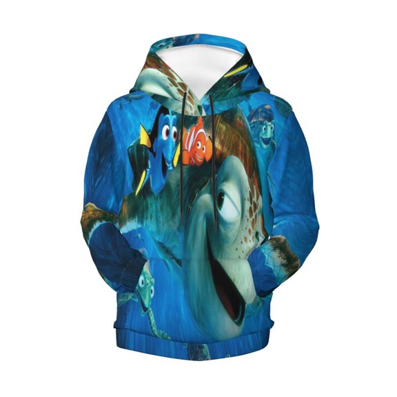 Boys Girls Finding Ne-m Pullover Hoodies 3D Print Novelty Colorful Kids Hoodie Sweatshirts with Pocket