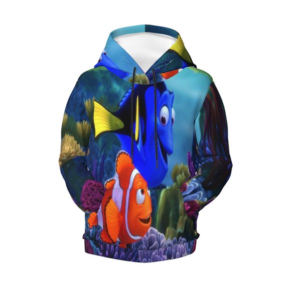 Boys Girls Finding Ne-m Pullover Hoodies 3D Print Novelty Colorful Kids Hoodie Sweatshirts with Pocket