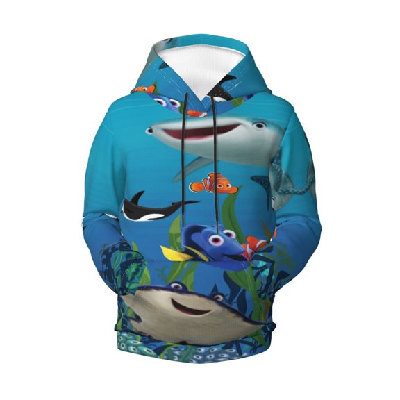 Boys Girls Finding Ne-m Pullover Hoodies 3D Print Novelty Colorful Kids Hoodie Sweatshirts with Pocket