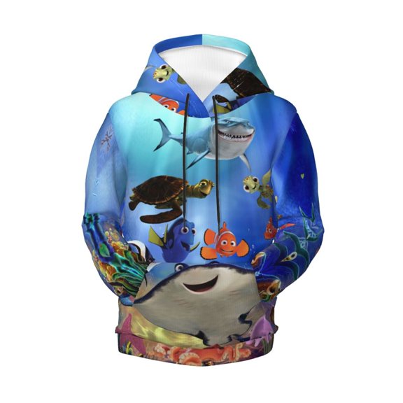 Boys Girls Finding Ne-m Pullover Hoodies 3D Print Novelty Colorful Kids Hoodie Sweatshirts with Pocket