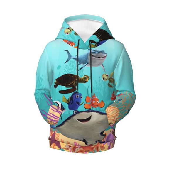 Boys Girls Finding Ne-m Pullover Hoodies 3D Print Novelty Colorful Kids Hoodie Sweatshirts with Pocket