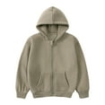 thumbnail image 1 of Boys Girls Fleece Hooded Pullover Long Sleeve Kids Cozy Warm Fleece Lined Hoodie Casual Everyday Sweatshirt Ages 3-14Y, 1 of 2