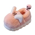 thumbnail image 1 of Boys Girls Fluffy Slippers Kids Toddler Warm Plush Lightweight Slip On House Slipper with Arch Support, 1 of 5