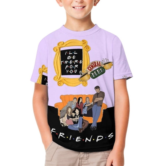 Boys Girls Friend TV Show T-Shirts 3D Graphic Shirts Kids Youth Short Sleeve Tees