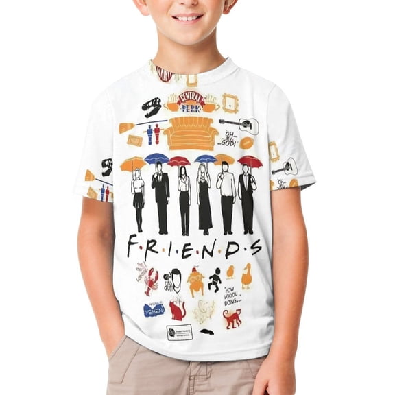 Boys Girls Friend TV Show T-Shirts 3D Graphic Shirts Kids Youth Short Sleeve Tees