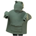 thumbnail image 1 of Boys Girls Frog Hoodie Kids 3D Hooded Sweatshirt Zipper Mouth Pullover with Front Pocket Toddler Winter Hoodie, 1 of 3