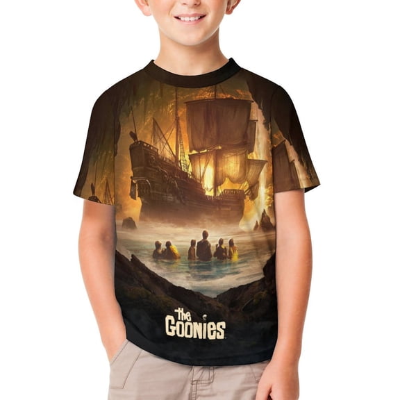 Boys Girls Gooni-,e T-Shirts 3D Graphic Shirts Kids Youth Short Sleeve Tees