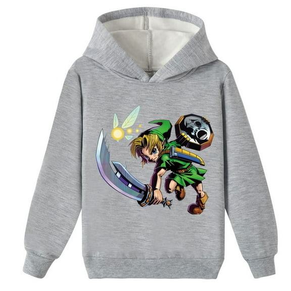 Boys Girls Graphic Brushed Hoodie Sweatshirts,Lightweight Pullover Tops The Legend of Zelda Hoodies