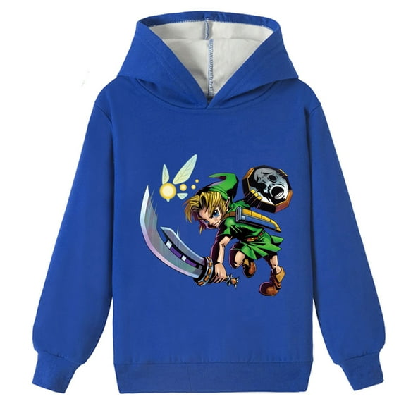 Boys Girls Graphic Brushed Hoodie Sweatshirts,Lightweight Pullover Tops The Legend of Zelda Hoodies