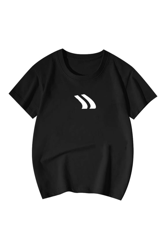 Boys Girls Graphic T Shirts Short Sleeve Tees Print Kids Youth Teen Casual Clothes