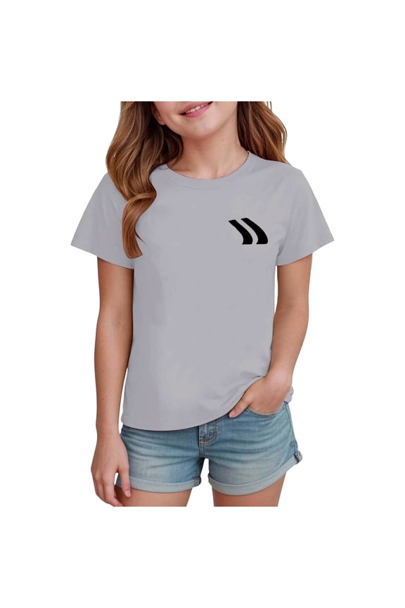 Boys Girls Graphic T Shirts Short Sleeve Tees Print Kids Youth Teen Casual Daily Wear Clothes