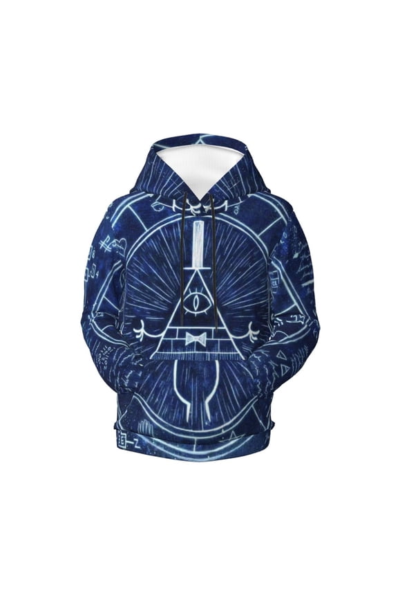 Boys Girls Gravity Fall Hoodie 3d Printed Cartoon Anime Long Sleeve Hooded Pullover Sweatshirt with Pocket for Teens