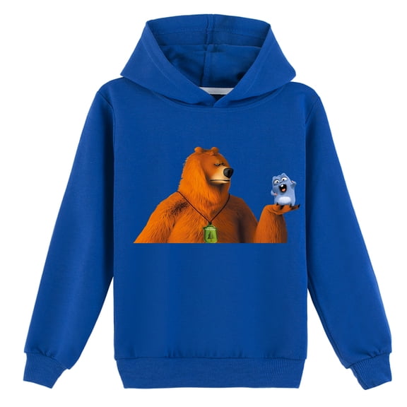 Boys Girls Grizzly And The Lemmings Comfy Hoodies Pullover Hooded Loose Fit Tops Cotton Sweatshirt Hoodies Clothes