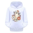 Boys Girls Halloween Hooded Shirt Halloween Pattern Long Sleeve