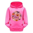 Boys Girls Halloween Hooded Shirt Halloween Pattern Long Sleeve