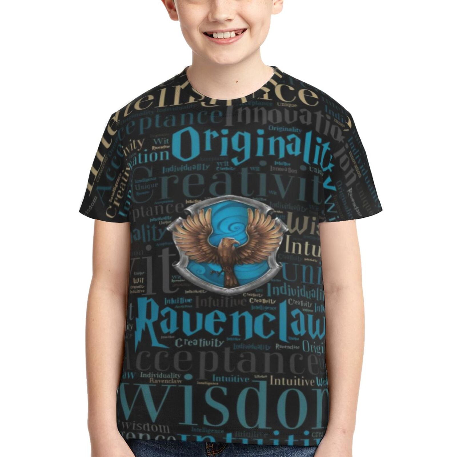 Boys Girls Harry Potter Ravenclaw T-Shirts 3D Printed Summer Shirt ...