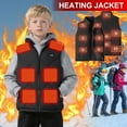 thumbnail image 1 of Boys Girls Heated Vest Jacket Kids Heating Gilet USB Rechargeable Heated Body Warmer Lightweight Electric Heated Vest, 1 of 5