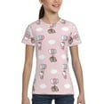 thumbnail image 1 of Boys Girls Hello Kitty Shirt Graphic T-Shirt Crewneck Short Sleeve 3d Colorful Tops Tees, 1 of 6