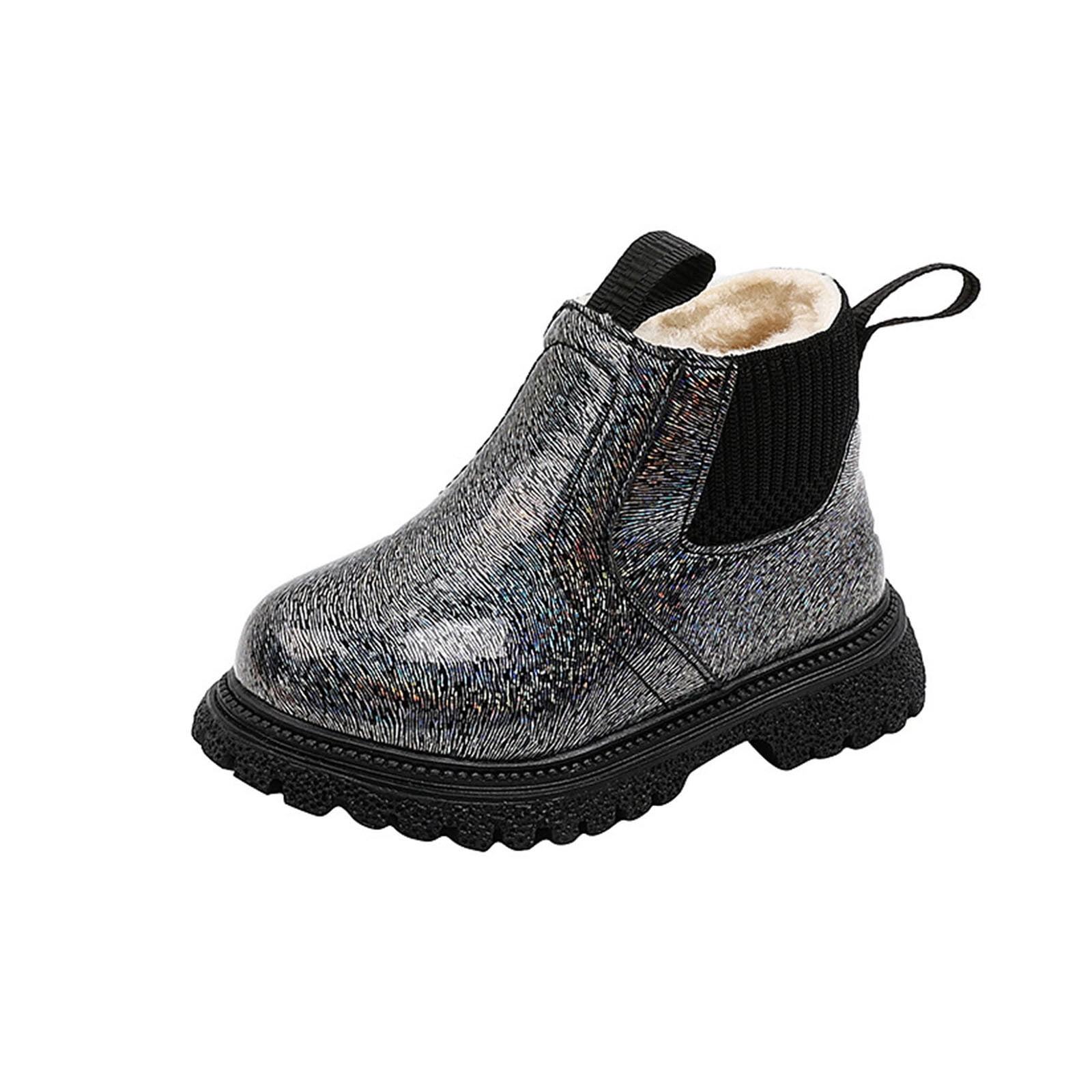 Boys Girls High Top Combat Ankle Boots Kids PU Leather Fall Boots ...