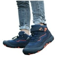 thumbnail image 1 of Boys Girls Hiking Sneakers High Top Lace-Up Lightweight Breathable Athletic Shoes Tennis Soccer Sports Shoes for 6-13Y, 1 of 5