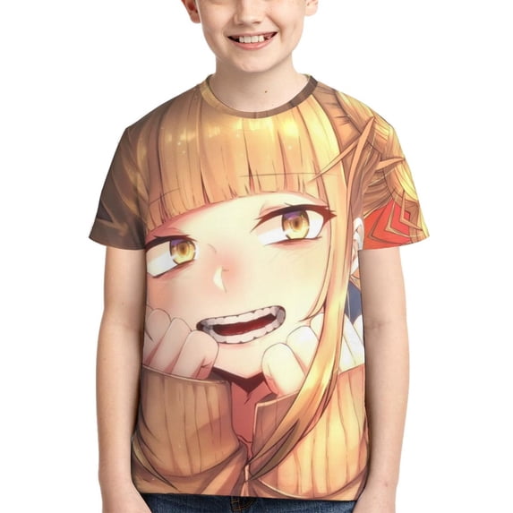 Boys Girls Himiko Toga Shirt Graphic T-Shirt Crewneck Short Sleeve 3d Colorful Tops Tees