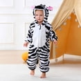 thumbnail image 1 of Boys Girls Homewear Clothes Flannel Long Sleeved Zipper Hooded Home Performance Loungewear Daily Clothing, 1 of 8