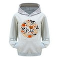 Boys Girls Hoodie Kids Casual Loose Cute Print Long Sleeve Hoodie Child