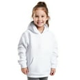thumbnail image 1 of Boys Girls Hoodie Kids White Hooded Long Sleeve Lightweight Pullover Tops Loose Sweatshirt Fall Clothes 8-10 Years Old Boy Clothes Kids Clothes, 1 of 5