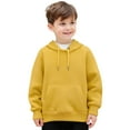 thumbnail image 1 of Boys Girls Hoodie Kids Yellow Hoodie Long Sleeve Hooded Sweatshirt Top Fall Clothes Little Girls Clothes Size 8-10 Years Kids Clothes, 1 of 3