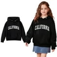 thumbnail image 1 of Boys Girls Hoodies Kids California Letter Print Hoodies Lightweight Long Sleeve Hoodies Fall Winter Clothes 4-5 Years Old Girl Clothes Kids Clothes, 1 of 4