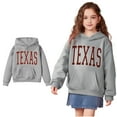 thumbnail image 1 of Boys Girls Hoodies Kids Texas Letter Print Hoodies Long Sleeve Casual Basic Pullover Sweatshirt Hoodie Warm Fall Winter Clothes Girls Sweatshirts Size 4-5 Years Kids Clothes, 1 of 4