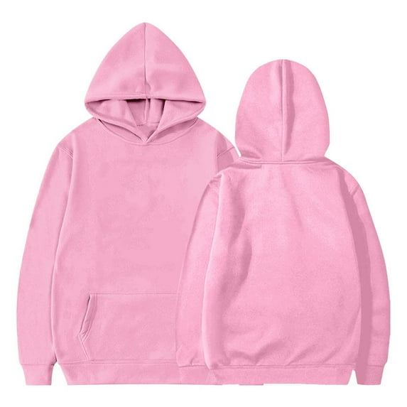 Boys Girls Hoodies with Front Pocket Fleece Lined Size 2-13 Pullover Sweatshirts Teens Toddlers Casual Solid Color Long Sleeve Thicked Warm Shirts