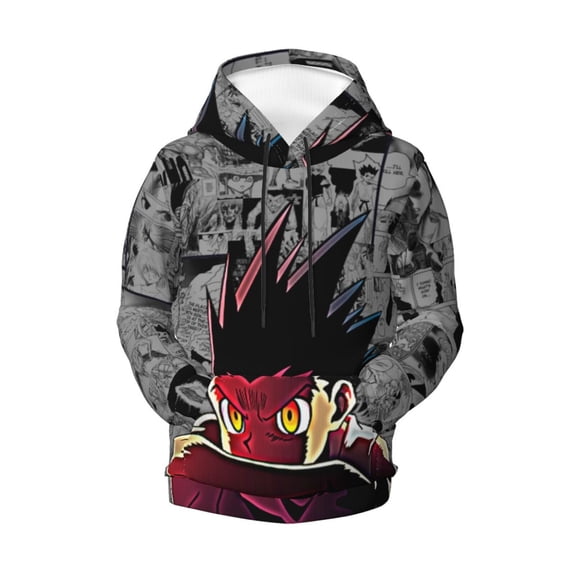 Boys Girls Hunter X Hunte Gon Pullover Hoodies 3D Print Novelty Colorful Kids Hoodie Sweatshirts with Pocket