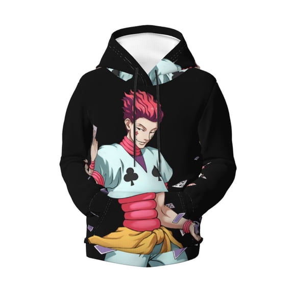 Boys Girls Hunter X Hunte Hisoka Pullover Hoodies 3D Print Novelty Colorful Kids Hoodie Sweatshirts with Pocket