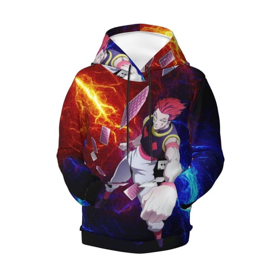 Boys Girls Hunter X Hunte Hisoka Pullover Hoodies 3D Print Novelty Colorful Kids Hoodie Sweatshirts with Pocket