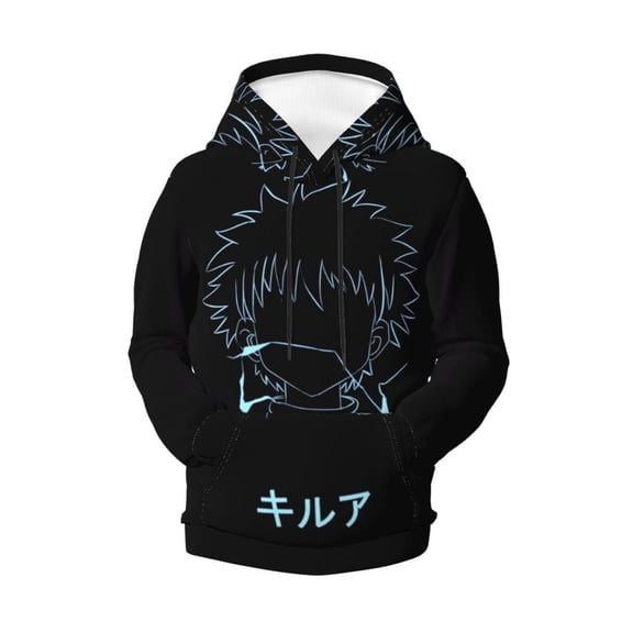 Boys Girls Hunter X Hunte Pullover Hoodies 3D Print Novelty Colorful Kids Hoodie Sweatshirts with Pocket