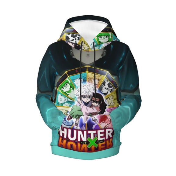 Boys Girls Hunter X Hunte Pullover Hoodies 3D Print Novelty Colorful Kids Hoodie Sweatshirts with Pocket