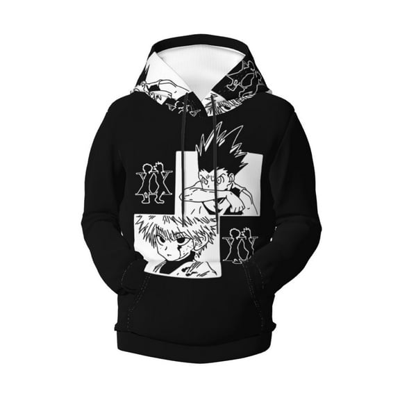 Boys Girls Hunter X Hunte Pullover Hoodies 3D Print Novelty Colorful Kids Hoodie Sweatshirts with Pocket