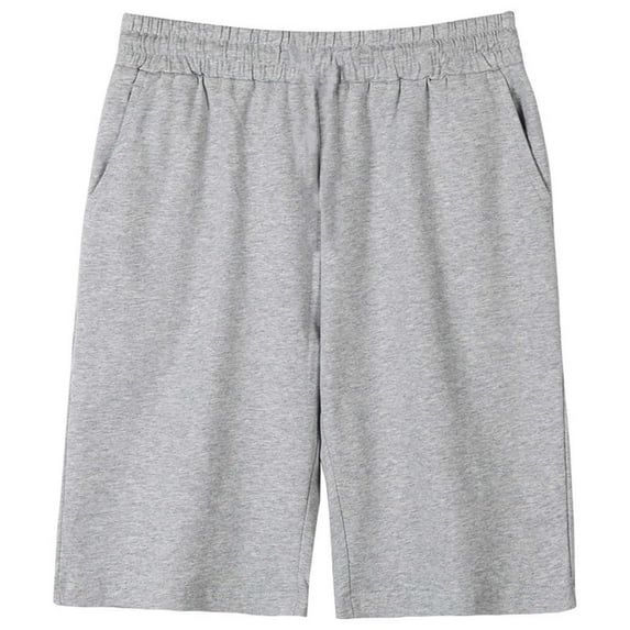 Boys Girls Jersey Shorts Pack, Cotton Shorts for Kids with Pockets, Pull-On Shorts