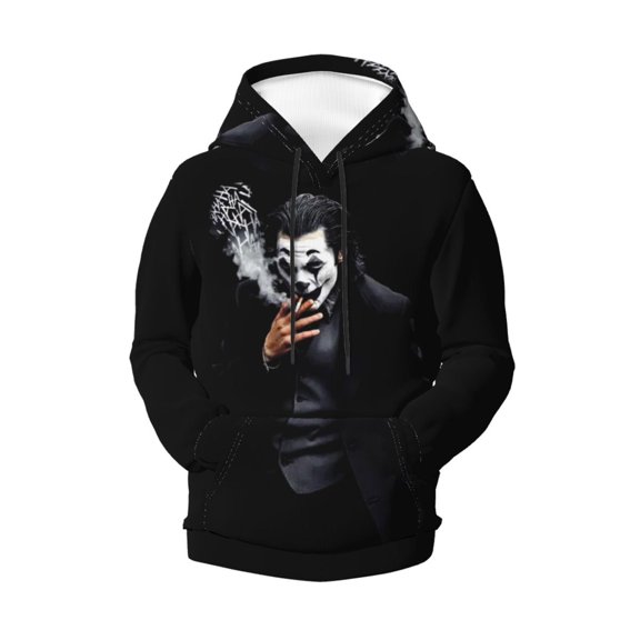 Boys Girls Joker Pullover Hoodies 3D Print Novelty Colorful Kids Hoodie Sweatshirts with Pocket