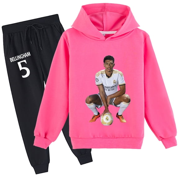 Boys Girls Jude Bellingham Hooded Sweatshirt Children's Hoodies Pullover Sweatshirt Spring Sweatpants Sweatsuit