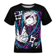 thumbnail image 1 of Boys Girls Jujutsu Anime Kaise T-Shirt Crewneck Short Sleeve Tee Shirt Tops for Kids Teens, 1 of 8