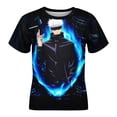 thumbnail image 1 of Boys Girls Jujutsu Anime Kaise T-Shirt Crewneck Short Sleeve Tee Shirt Tops for Kids Teens, 1 of 8