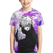 Boys Girls Jujutsu Kaisen Shirt Graphic T-Shirt Crewneck Short Sleeve 3d Colorful Tops Tees