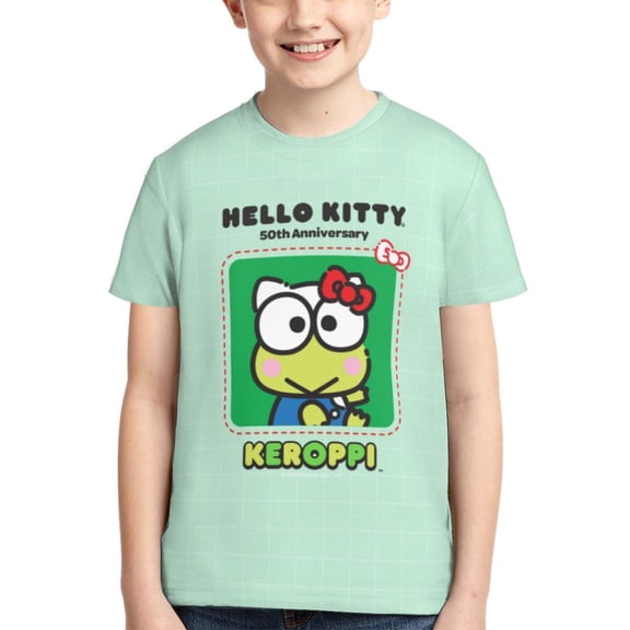 Boys Girls Keroppi Shirt Graphic T-Shirt Crewneck Short Sleeve 3d Colorful Tops Tees