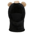 thumbnail image 1 of Boys Girls Kids' 3-in-1 Winter Hat Cute Cartoon Fleece Fuzzy Knit Beanie with Face Cover & Scarf, Cold Weather & Outdoor Activities 4-14Y, 1 of 4